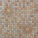 Мозаика ПВХ Медальон коричневый 488х955 мм